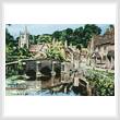 cross stitch pattern Castle Combe, Wiltshire