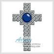 cross stitch pattern Celtic Cross September Sapphire 