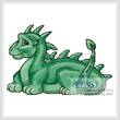 cross stitch pattern Cute Dragon (Green)