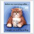 cross stitch pattern Before My Morning Coffee