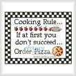 cross stitch pattern Cooking Rule