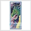 cross stitch pattern Dragon Bookmark