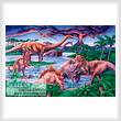 cross stitch pattern Dinosaurs