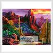 cross stitch pattern Desert Canyon