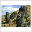 cross stitch pattern Easter Island