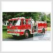 cross stitch pattern Fire Engine