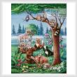 cross stitch pattern Forest Friends