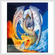 cross stitch pattern Fire Dragon