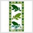 cross stitch pattern Frog Bookmark