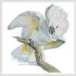 cross stitch pattern Great White Crested Cockatoo