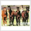 cross stitch pattern Horses