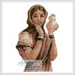 cross stitch pattern Indian Milkmaid