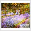 cross stitch pattern The Irises in Monet's Garden