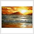 cross stitch pattern Island Sunset