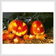 cross stitch pattern Jack o' Lanterns