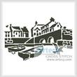 cross stitch pattern Landscape Silhouette 1