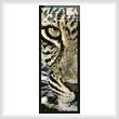 cross stitch pattern Leopard Close Up Bookmark
