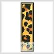 cross stitch pattern Leopard Bookmark