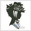 cross stitch pattern Lady Silhouette 2