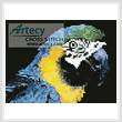 cross stitch pattern Mini Blue and Yellow Macaw