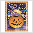cross stitch pattern Mini Jack O' Lantern