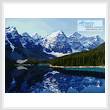 cross stitch pattern Moraine Lake, Banff, Canada