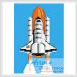 cross stitch pattern Mini Shuttle