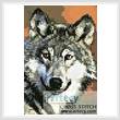 cross stitch pattern Mini Wolf 2