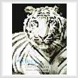 cross stitch pattern Mini White Tiger