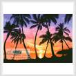 cross stitch pattern Palm Beach Sundown
