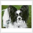 cross stitch pattern Black and White Papillon