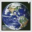 cross stitch pattern Planet Earth