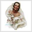 cross stitch pattern Retro Bride