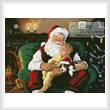 cross stitch pattern Santa with Child