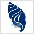cross stitch pattern Shell Design 2