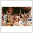cross stitch pattern Shearing the Rams