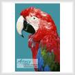 cross stitch pattern Green-winged Macaw