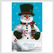 cross stitch pattern Snowman 2