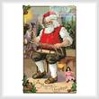 cross stitch pattern Santa 2