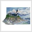 cross stitch pattern Spiral Lighthouse