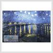 cross stitch pattern Starry Night over the Rhone
