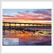 cross stitch pattern Sunset at Ocean Beach