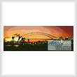 cross stitch pattern Sydney Harbour at Night