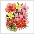 cross stitch pattern Tropical Flowers of Oz
