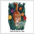 cross stitch pattern Tiptoe through the Tulips