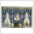 cross stitch pattern Victorian Salon Room
