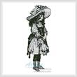 cross stitch pattern Victorian Child