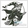 cross stitch pattern Witch Silhouette 2