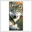 cross stitch pattern Wolf 2