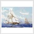 cross stitch pattern Yacht Race